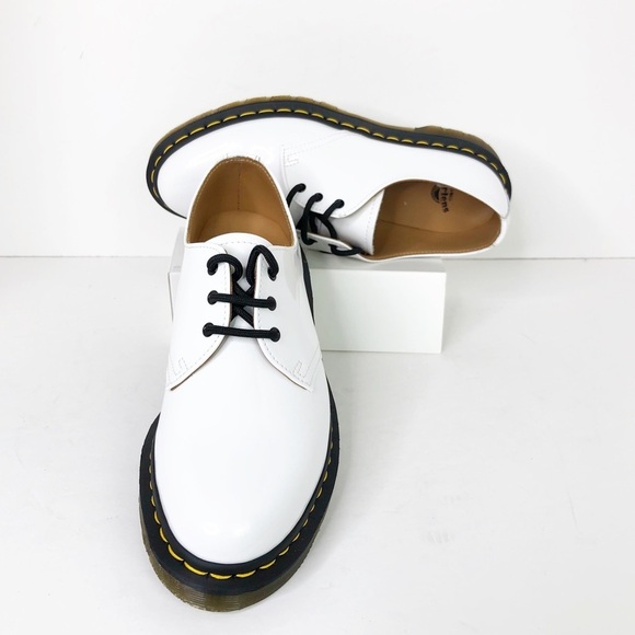 Dr Martens white patent oxfords 26754 unisex - Picture 11 of 13